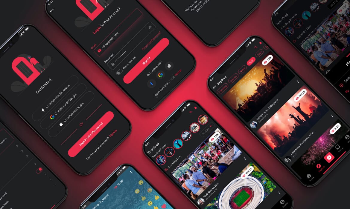 View It a Live Video Streaming Mobile App UI UX Design Case Study Cover